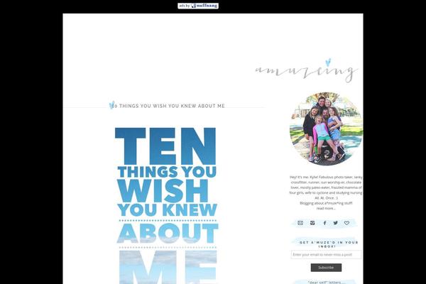 White Noise theme site design template sample