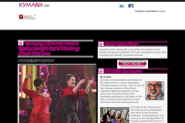 kymaro.com site used Pink Orchid
