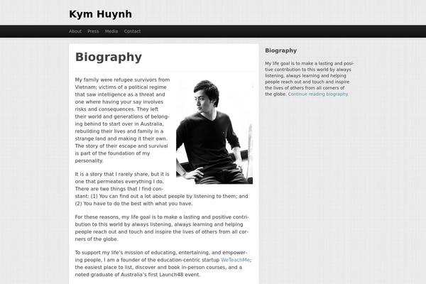 Standard theme site design template sample