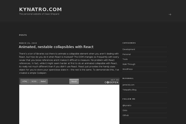 Site using Crayon Syntax Highlighter plugin