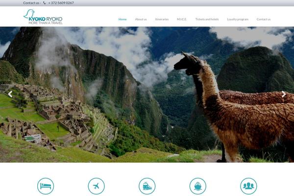 Travelo theme site design template sample