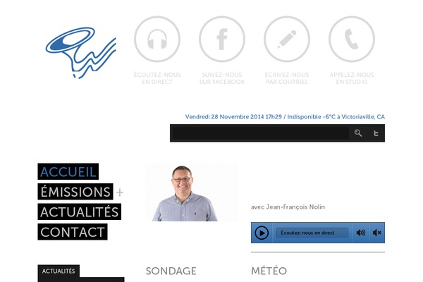Radio theme site design template sample