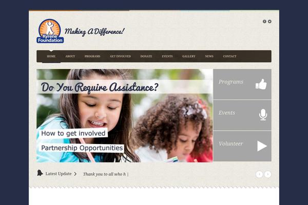 kyrenefoundation.org site used Faith-theme