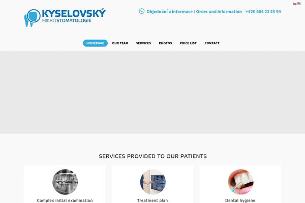 Dentalux theme site design template sample