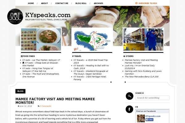 Hipster website example screenshot