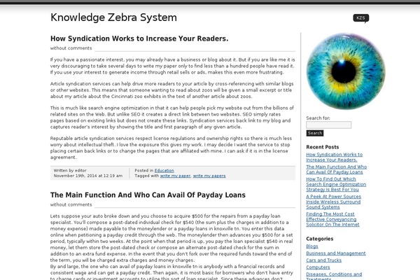 Opus Blog theme site design template sample