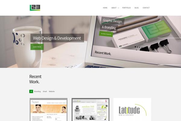 District theme site design template sample