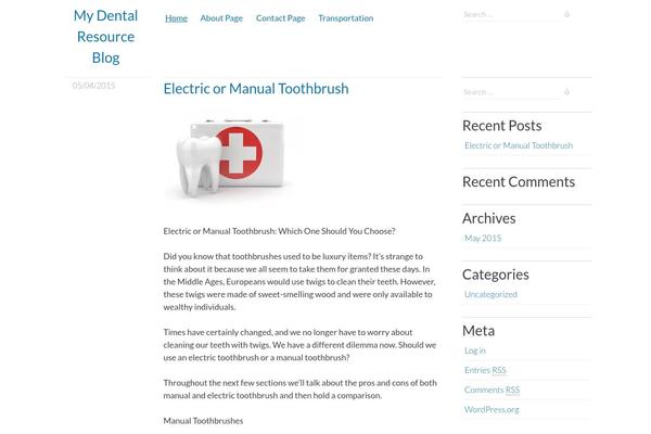 Clear Content theme site design template sample