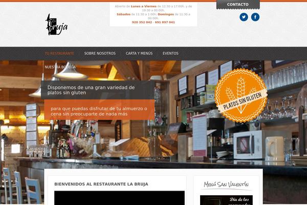 Bistro theme site design template sample