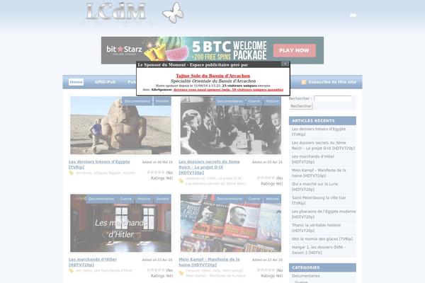 Snapshot theme site design template sample