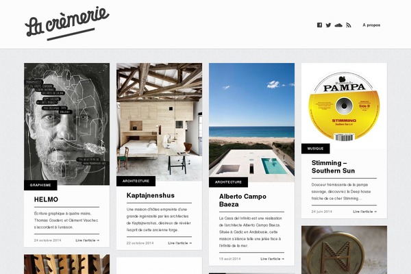 Gridly theme site design template sample