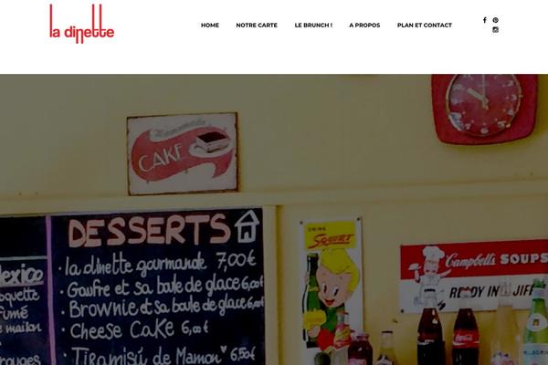 Cuisine theme site design template sample