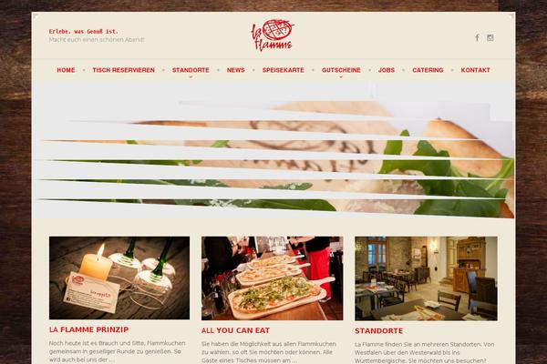 Restaurant theme site design template sample