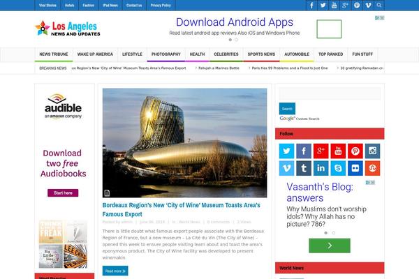 Multinews theme site design template sample