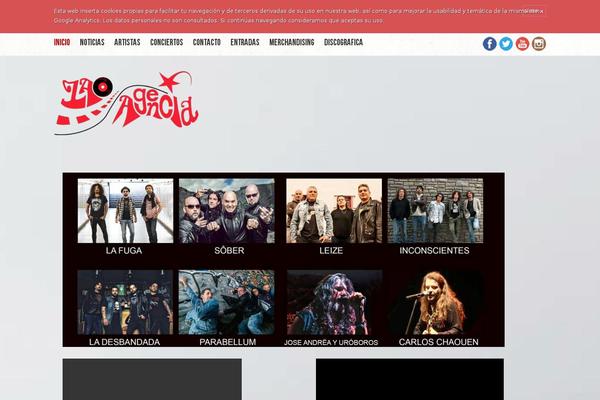 Site using Wolf-music-network plugin