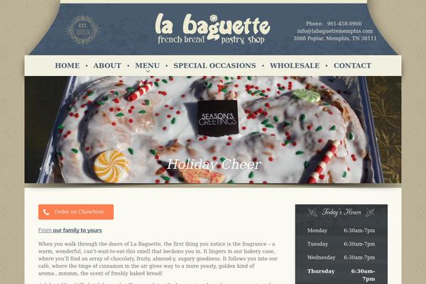 Restaurant theme site design template sample