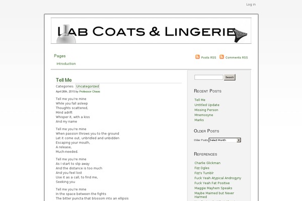 labcoatlingerie.com site used Shadowbox
