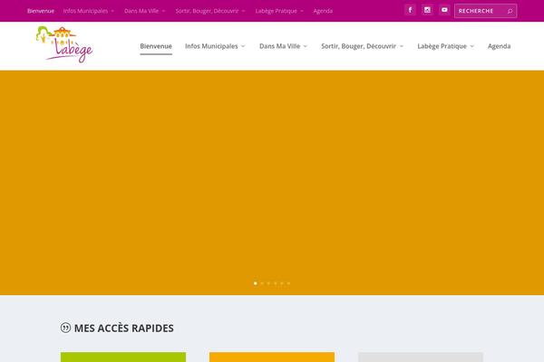 Extra-child theme site design template sample
