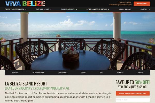 Viva theme site design template sample