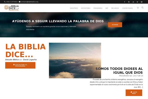 labibliadice.org site used Divi
