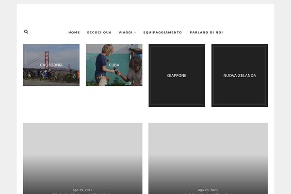 Voyager theme site design template sample