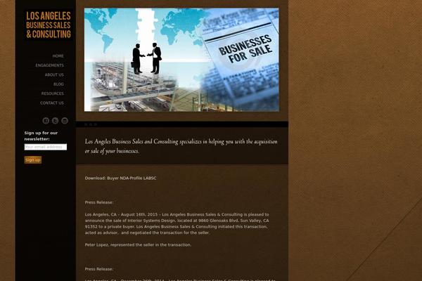 Myriad theme site design template sample