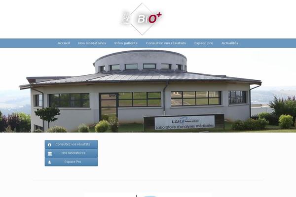 Vantage theme site design template sample