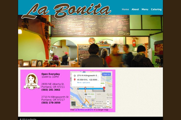 Bottega theme site design template sample