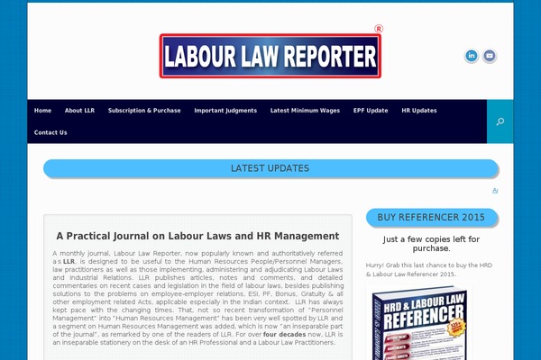 labourlawreporter.com site used Oceanwp-child-theme