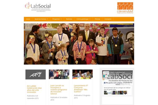 labsocial.cl site used Wp-foundation