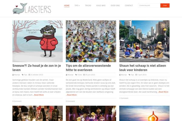 Spike theme site design template sample