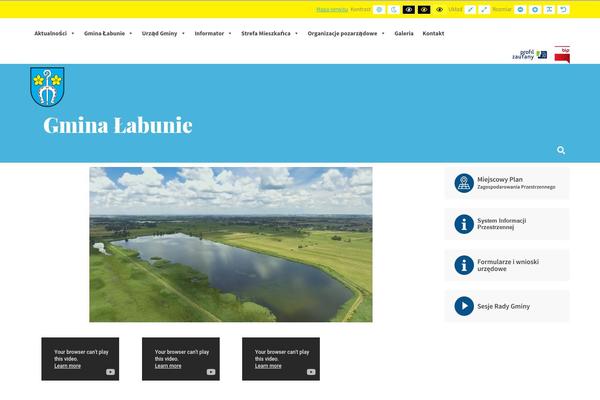 Site using Responsive Cookie Banner plugin