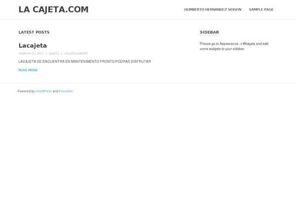 Poseidon theme site design template sample