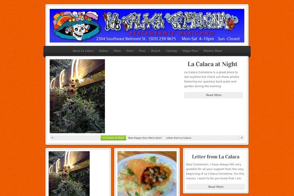 Restaurant theme site design template sample