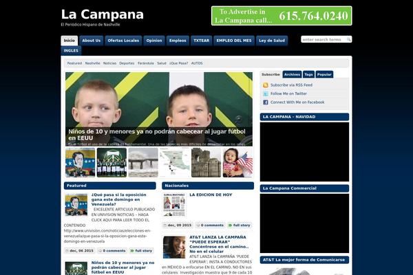 Wp Chatter theme site design template sample