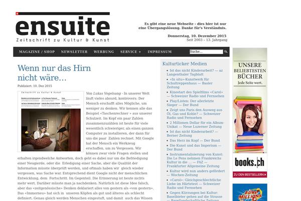 lacapella.ch site used Culturemagazin_v1