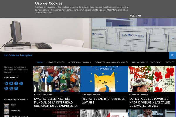 Site using Google Analytics y la ley de Cookies plugin