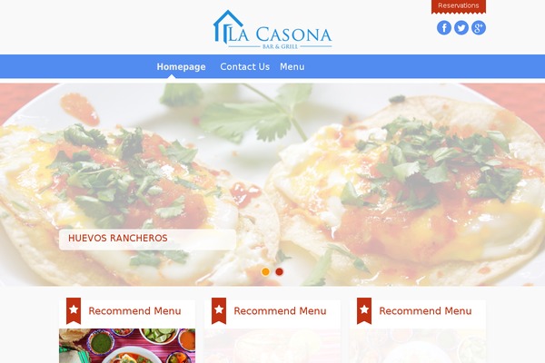 Dine & Drink theme site design template sample
