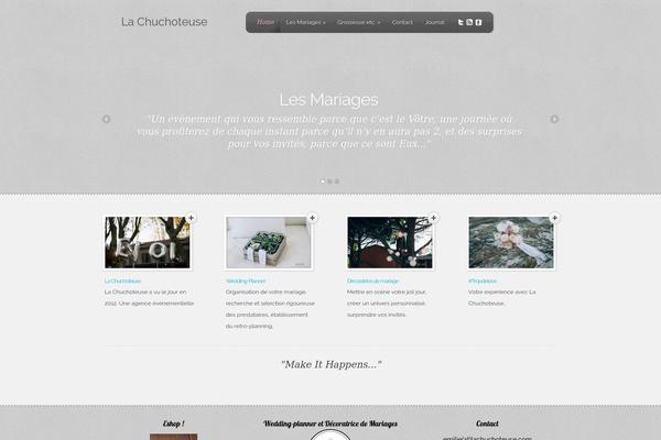 Feather theme site design template sample