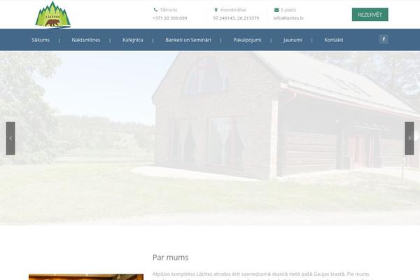 Campingvillage theme site design template sample