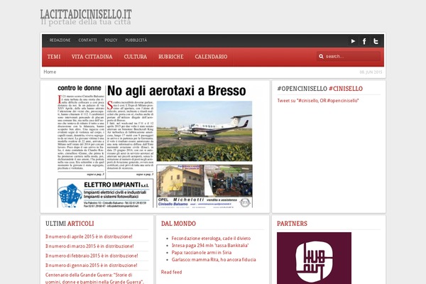 Revista theme site design template sample