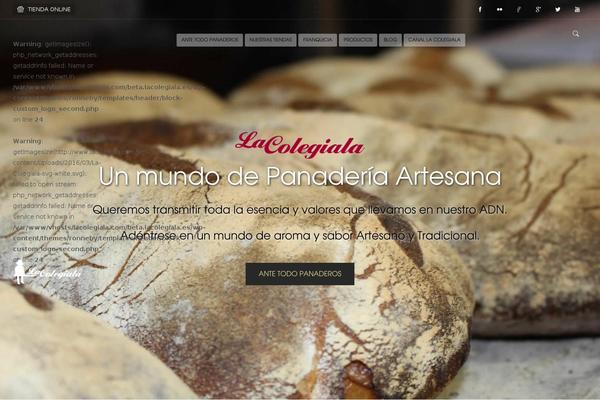 Ronneby-child theme site design template sample