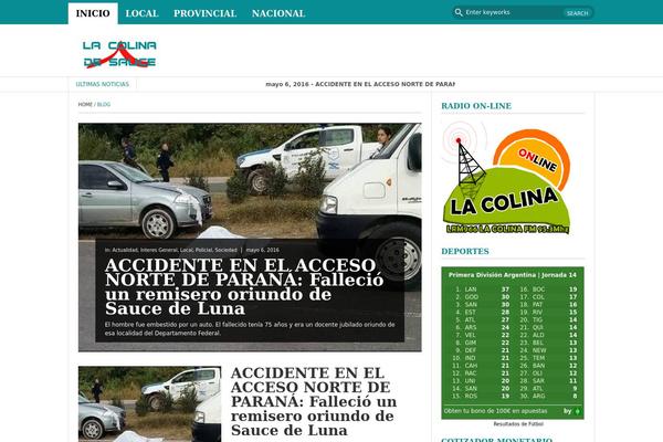 FastNews Light theme site design template sample