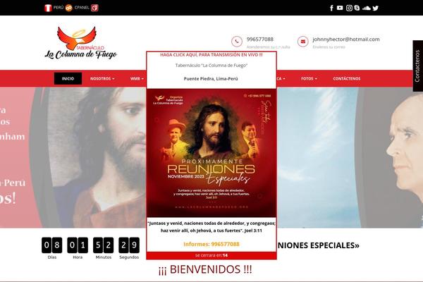 lacolumnadefuego.org site used Web