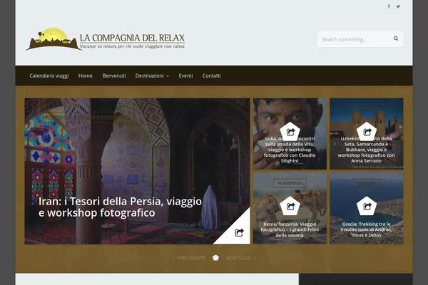 Magazine theme site design template sample