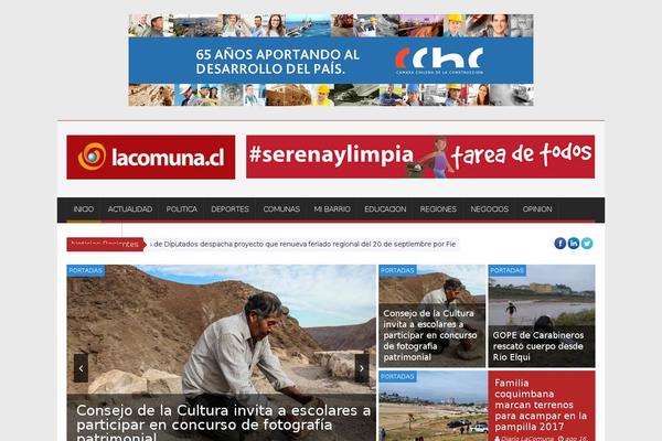 SaladMag theme site design template sample
