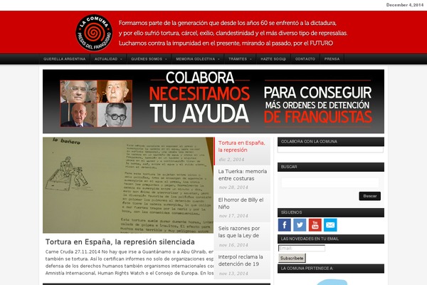 lacomunapresxsdelfranquismo.org site used News