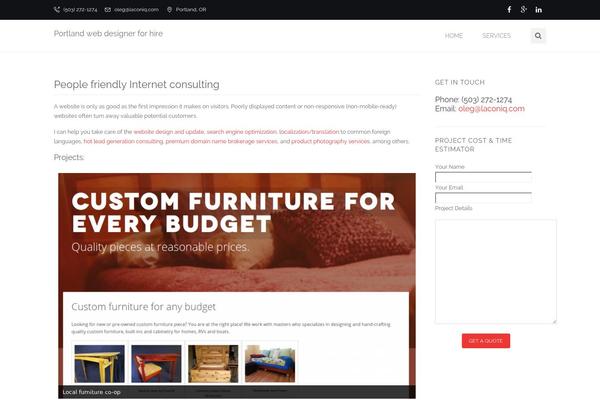 Site using Codenovo Portfolio plugin