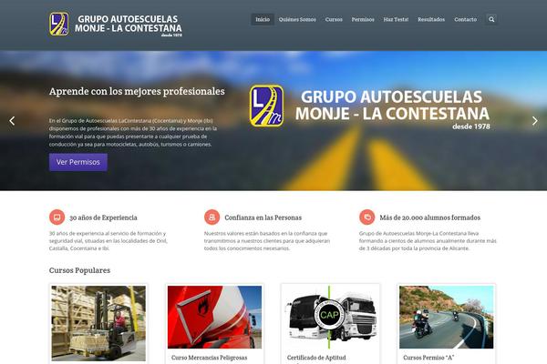 Academy theme site design template sample