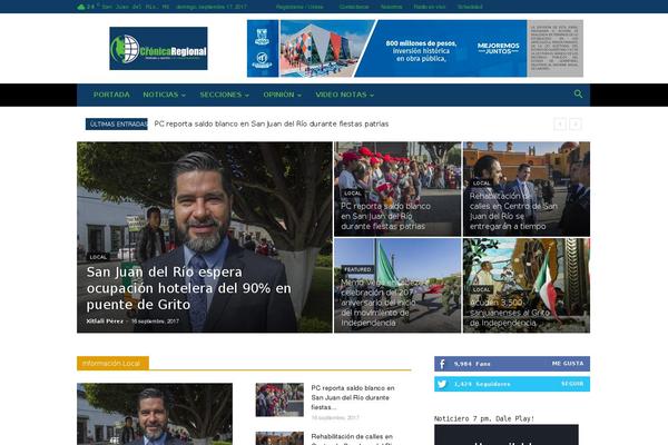 Site using Advanced iFrame plugin